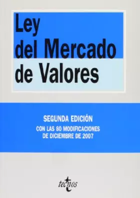 Couverture du produit · Ley del Mercado de Valores/ Law of Market Value