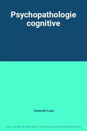 Couverture du produit · Psychopathologie cognitive