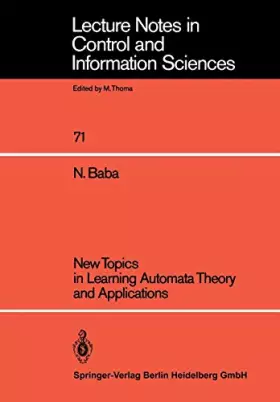 Couverture du produit · New Topics in Learning Automata Theory and Applications
