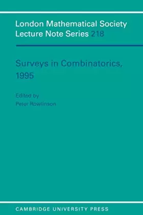 Couverture du produit · Surveys in Combinatorics, 1995