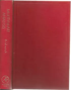 Couverture du produit · Multivariate Analysis: 1st: International Symposium Proceedings (Multivariate Analysis: International Symposium Proceedings)