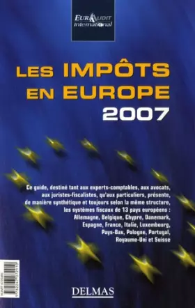 Couverture du produit · Les Impôts en Europe : Edition bilingue français-anglais