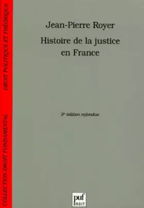 Couverture du produit · Histoire de la justice en France