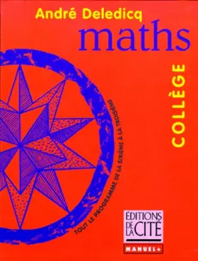 Couverture du produit · MATHS COLLEGE    (Ancienne Edition)
