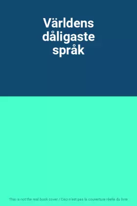 Couverture du produit · Världens dåligaste språk