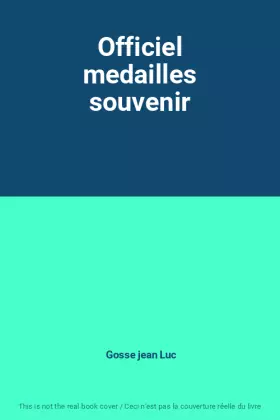 Couverture du produit · Officiel medailles souvenir