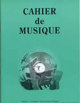 Couverture du produit · Cahier De Musique: 12 Portées Et Page Ecriture (27 x 21)