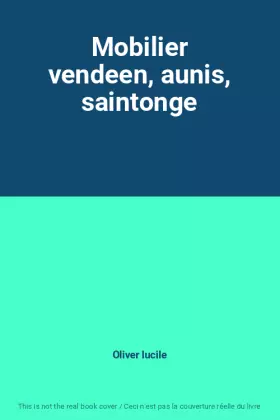 Couverture du produit · Mobilier vendeen, aunis, saintonge