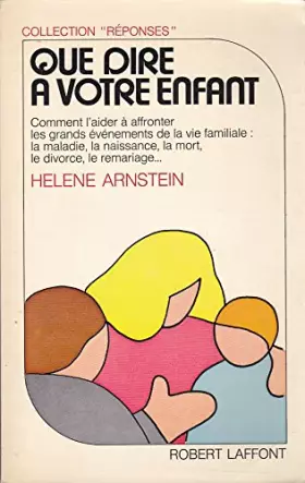 Couverture du produit · Que dire a votre enfant