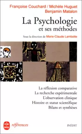 Couverture du produit · La psychologie et ses méthodes