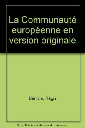 Couverture du produit · La Communauté européenne