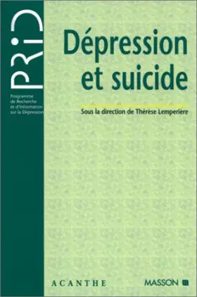 Couverture du produit · Dépression et suicide