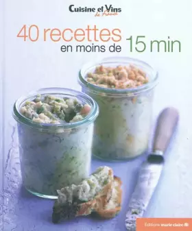 Couverture du produit · 40 recettes en moins de 15mn