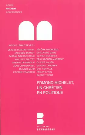 Couverture du produit · Edmond Michelet, un chrétien en politique