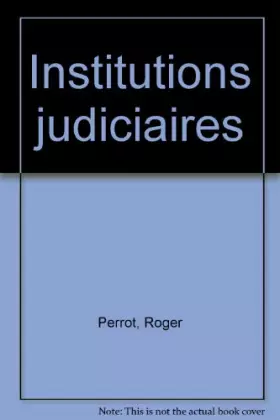 Couverture du produit · Institutions judiciaires
