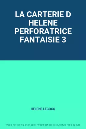 Couverture du produit · LA CARTERIE D HELENE PERFORATRICE FANTAISIE 3