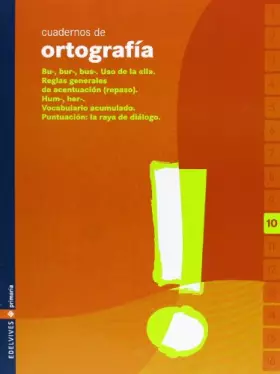 Couverture du produit · Cuaderno de ortografia 10 Primaria