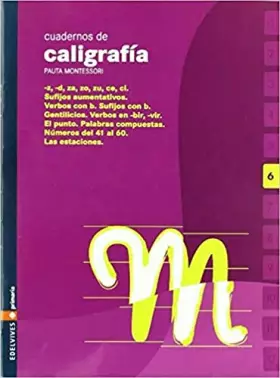 Couverture du produit · Cuaderno 6 de caligrafia Pauta Montessori
