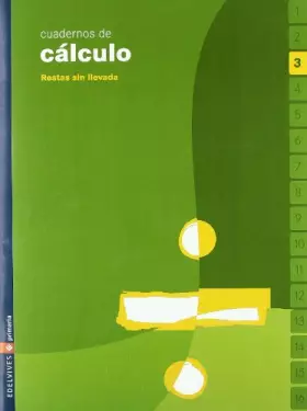 Couverture du produit · Cuaderno 3 de calculo (Restas sin llevada)