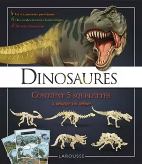 Couverture du produit · Les dinosaures: Contient 5 squelettes à monter soi-même