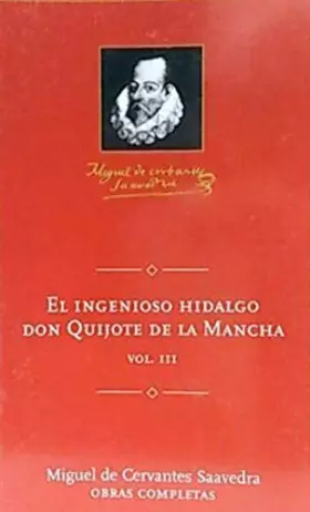 Couverture du produit · El ingenioso hidalgo don Quijote de La Mancha, Vol. 3