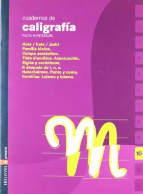 Couverture du produit · Cuadernos 10 de caligrafia Pauta Montessori