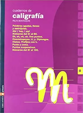 Couverture du produit · Cuaderno 8 de caligrafia Pauta Montessori