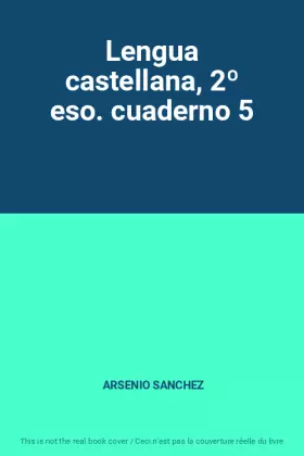 Couverture du produit · Lengua castellana, 2º eso. cuaderno 5