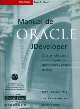 Couverture du produit · Manual De Oracle Jdeveloper