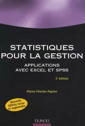 Couverture du produit · Statistiques pour la gestion : Applications Excel et SPSS