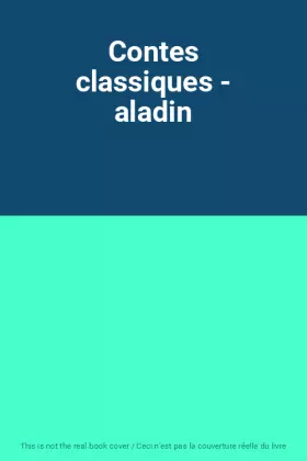 Couverture du produit · Contes classiques - aladin