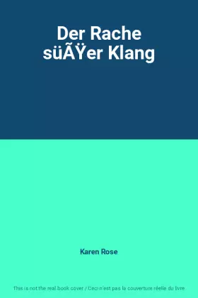 Couverture du produit · Der Rache süÃŸer Klang