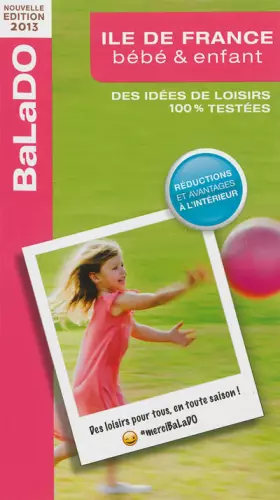 Couverture du produit · Guide balado bébé et enfant, Ile de France