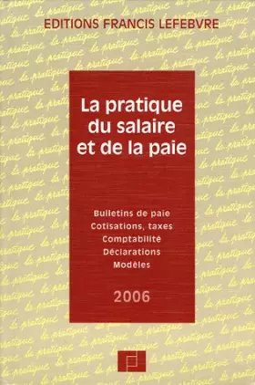 Couverture du produit · La pratique du salaire et de la paie