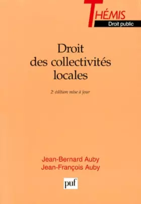 Couverture du produit · Droit des collectivités locales, 2e édition mise à jour