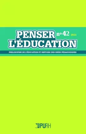 Couverture du produit · Penser l'Education, N 42 / 2018