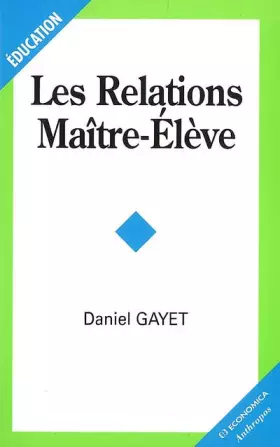Couverture du produit · Les Relations Maître-Elève