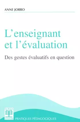 Couverture du produit · Enseignant et évaluation