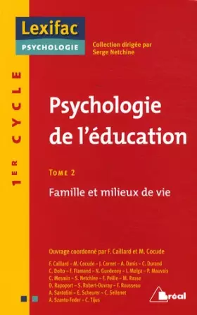 Couverture du produit · Psychologie de l'éducation - La famille (tome 2)