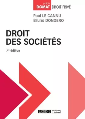 Couverture du produit · Droit des sociétés