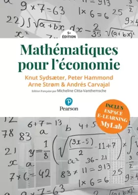 Couverture du produit · Mathématiques pour l'économie, 5e édition