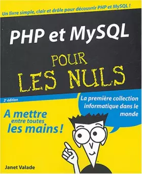 Couverture du produit · PHP et MYSQL pour les Nuls