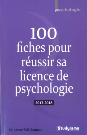Couverture du produit · 100 fiches pour réussir sa licence de psychologie