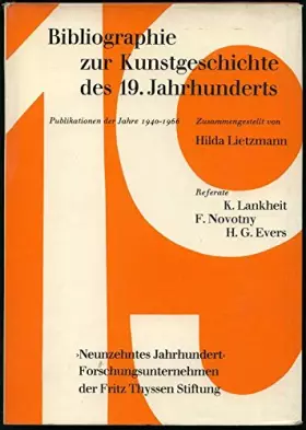 Couverture du produit · Bibliographie zur Kunstgeschichte des 19. Jahrhunderts