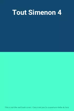 Couverture du produit · Tout Simenon 4