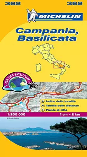 Couverture du produit · Michelin Map Campania, Basilicata