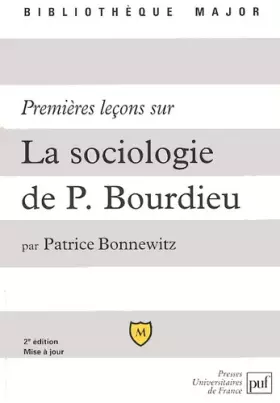 Couverture du produit · Premières leçons sur la sociologie de Pierre Bourdieu