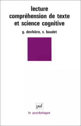 Couverture du produit · Lecture, compréhension de texte et science cognitive