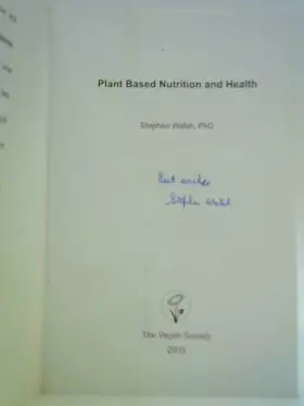 Couverture du produit · Plant Based Nutrition and Health