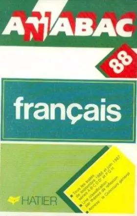 Couverture du produit · Annabac 1988, BAC Français